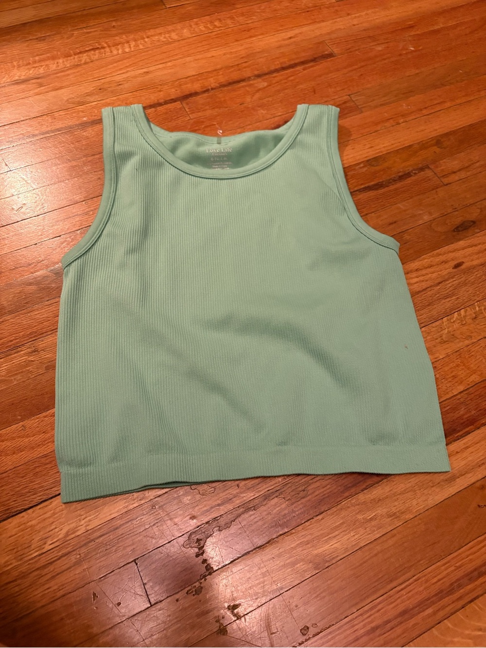 Ribbed Tank Top — Mint Green